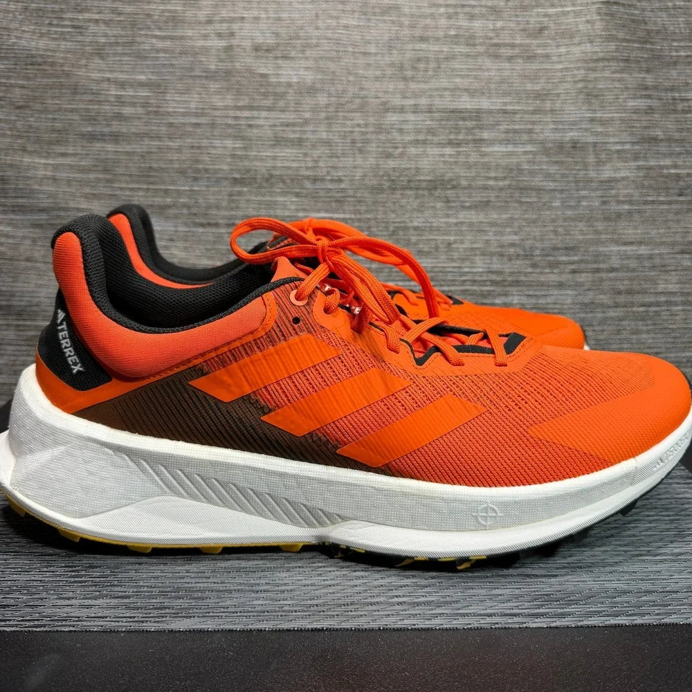 adidas Men Size 15 Orange Terrex Soulstride Flow Trail Running Shoes IE8455